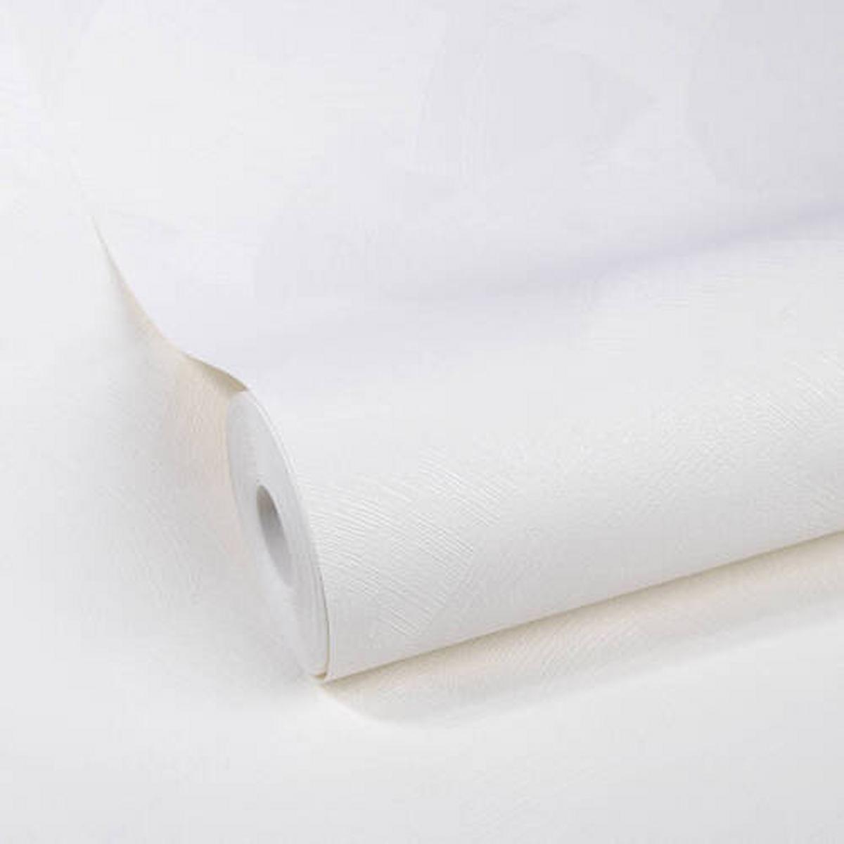 Vliestapete 5673496 - Weiß, Basics, Papier/Kunststoff (52/1000cm)