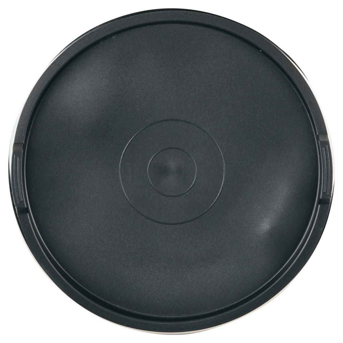 Rührschüssel Edelstahlfarben/schwarz L:18cm - Edelstahlfarben/Schwarz, Basics, Kunststoff/Metall (18/18/9,8cm)