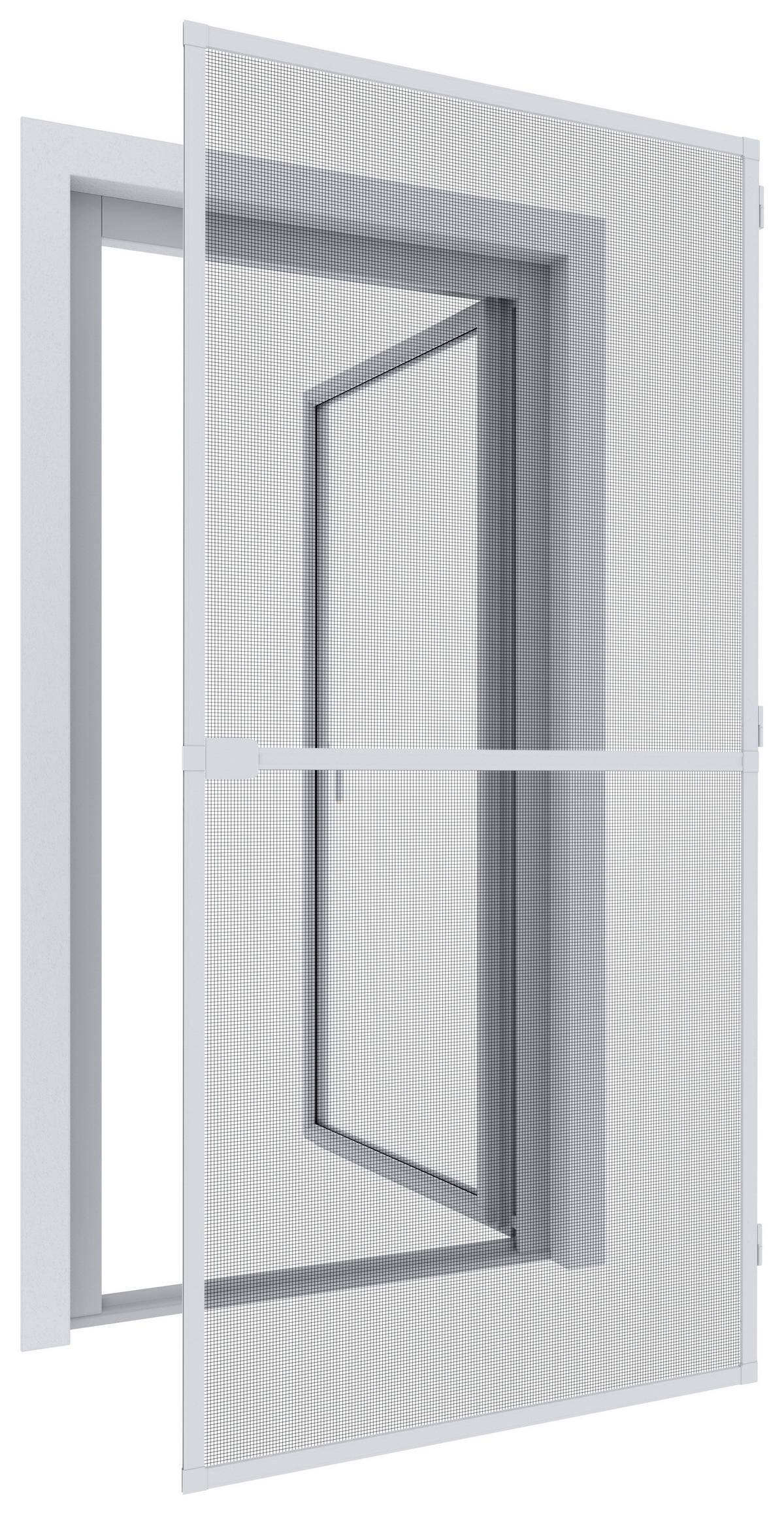 Insektenschutzgitter Rahmentür 100x210 cm - Weiß, KONVENTIONELL, Kunststoff/Metall (100/210cm)