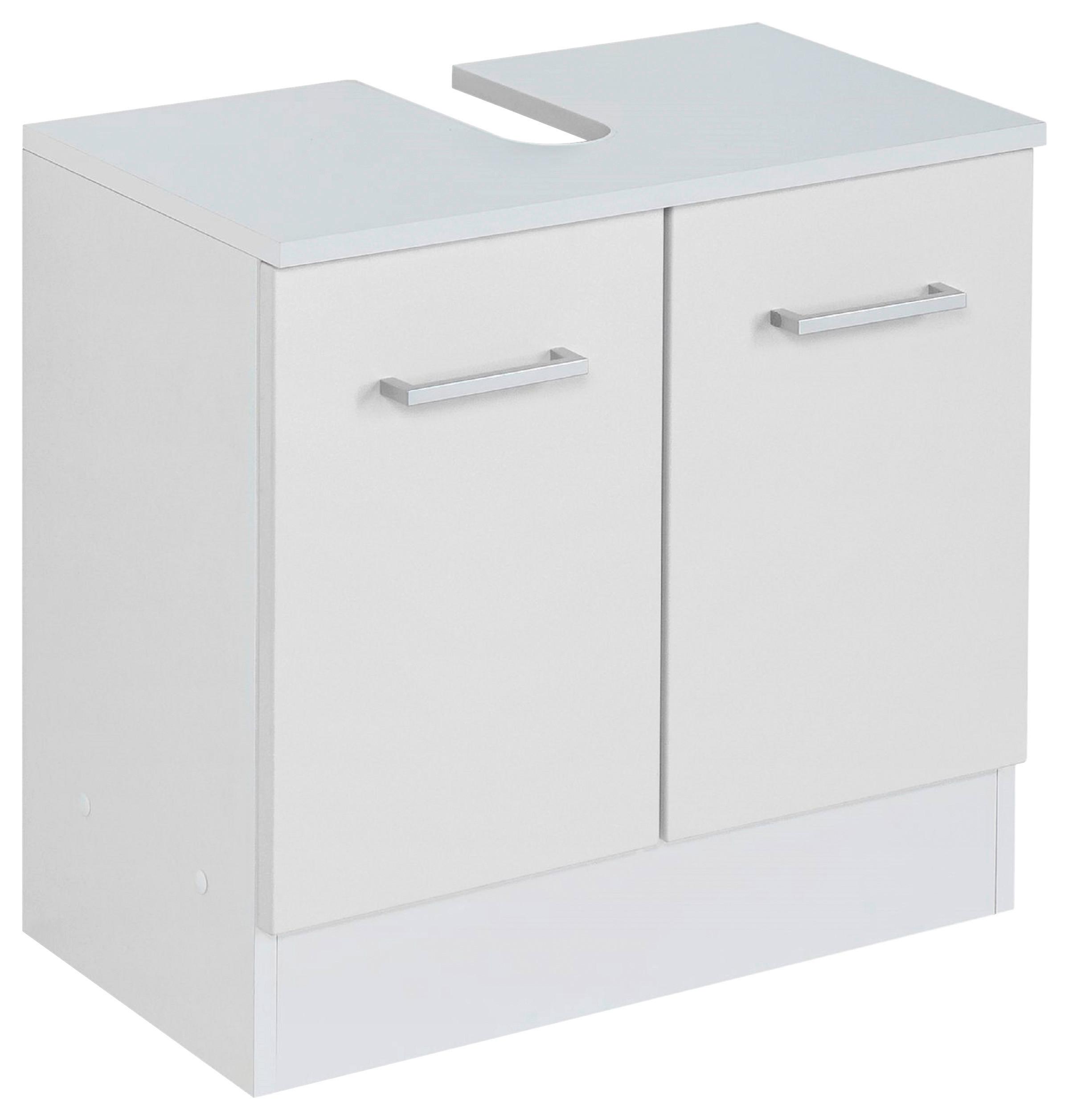 Waschbeckenunterschrank Riga Weiß B: 60 cm - Weiß, MODERN, Holzwerkstoff (60/56/35cm) - Held