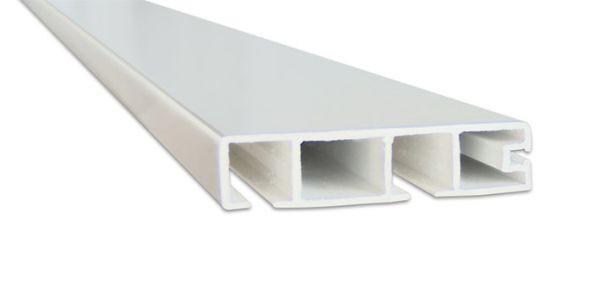 Vorhangschiene Weiß 180cm Kunststoff Weiß Kürzbar - Weiß, KONVENTIONELL, Kunststoff (180cm) - Ondega