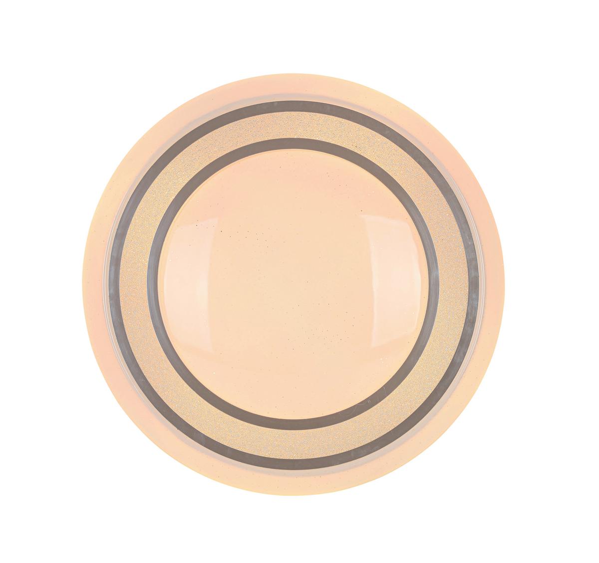 STROPNÍ LED SVÍTIDLO GIESBERT - bílá/barvy chromu, Moderní, kov/plast (55/8cm) - Premium Living