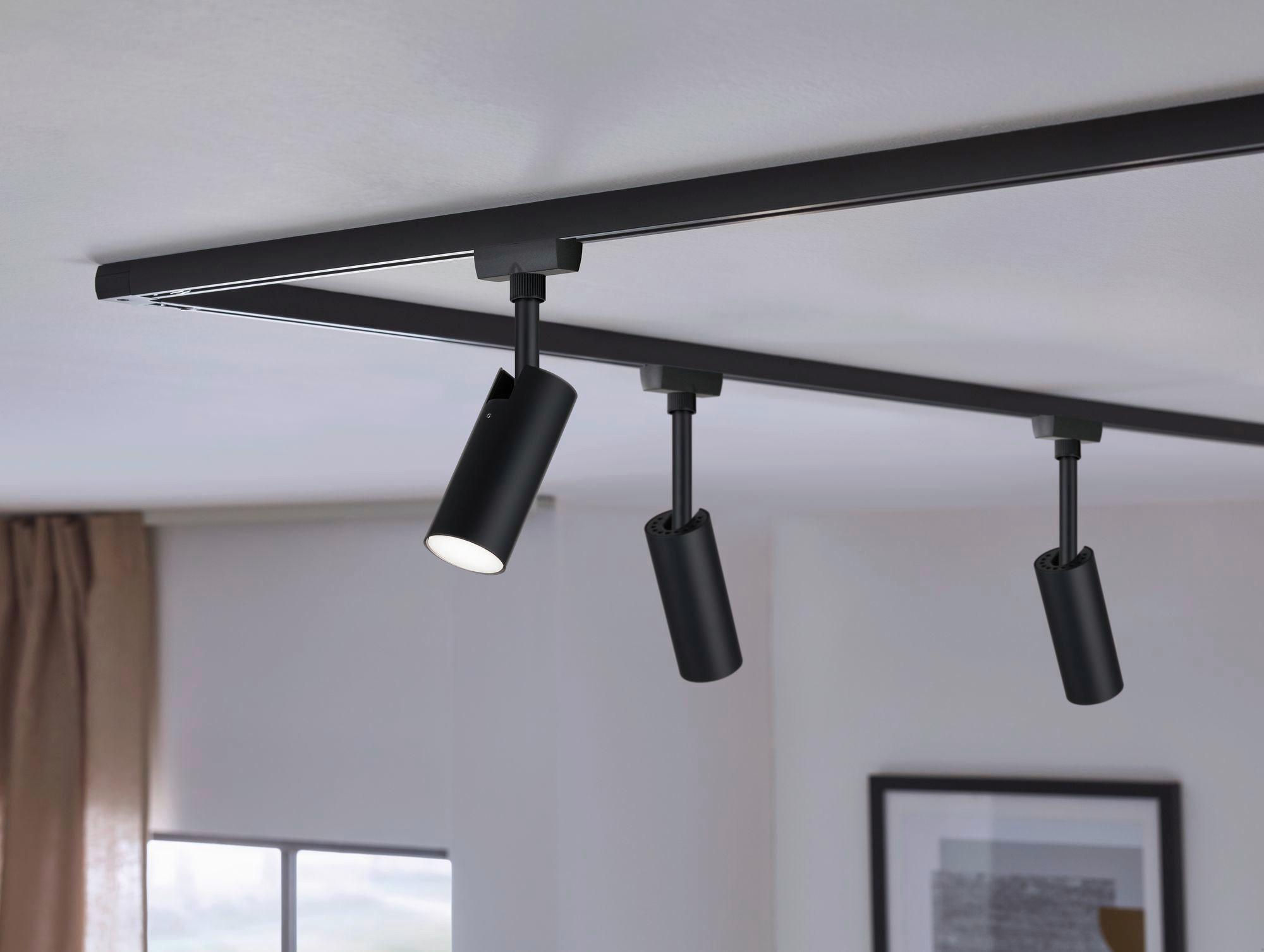 Schienensystem Urail Strahler 96940 LED-Spot Tubo - Schwarz, Design, Kunststoff/Metall (4,2/18,6/10,5cm) - Paulmann
