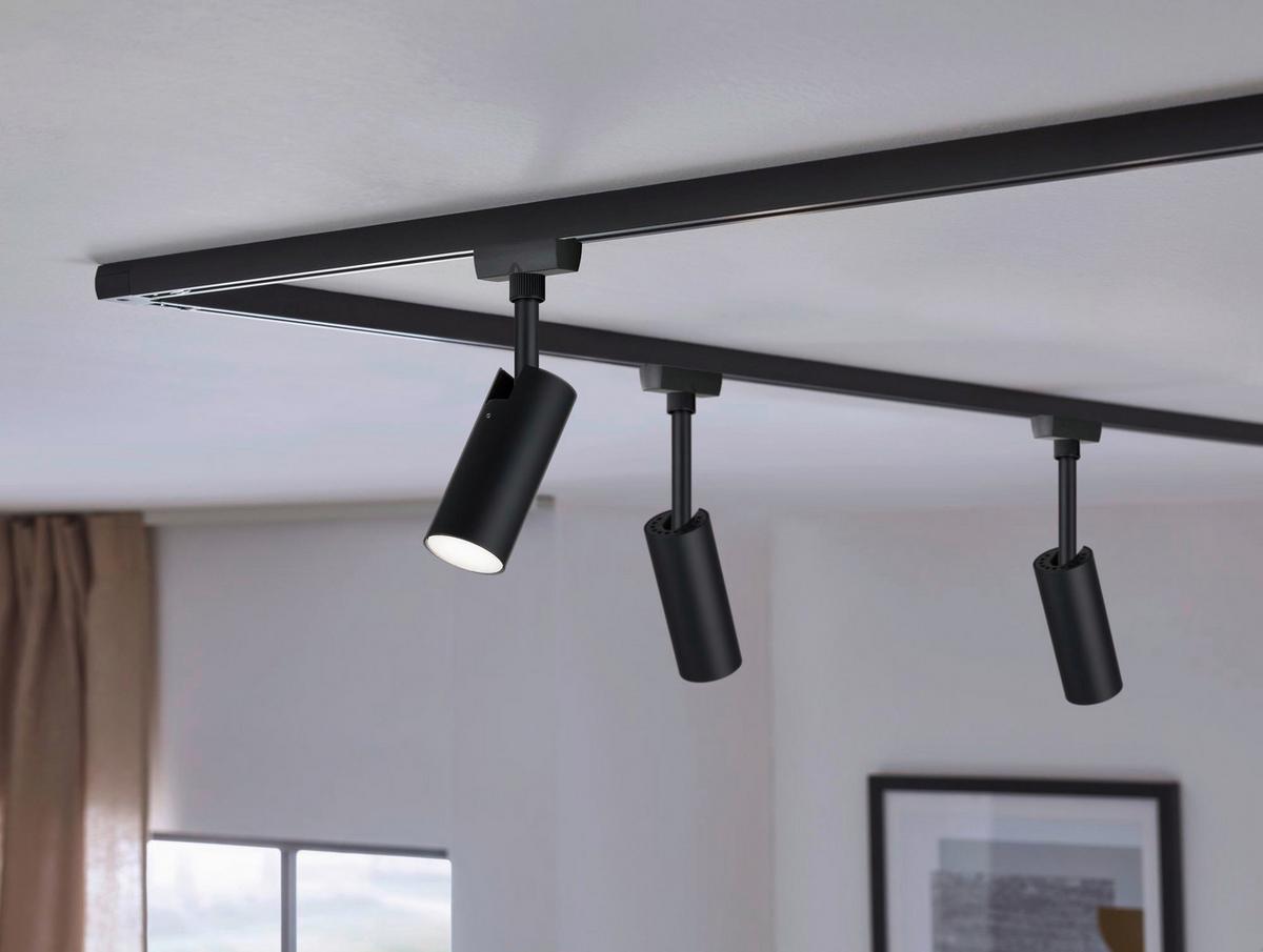 Schienensystem Urail Strahler 96940 Led-Spot Tubo - Schwarz, Design, Kunststoff/Metall (4,2/18,6/10,5cm) - Paulmann