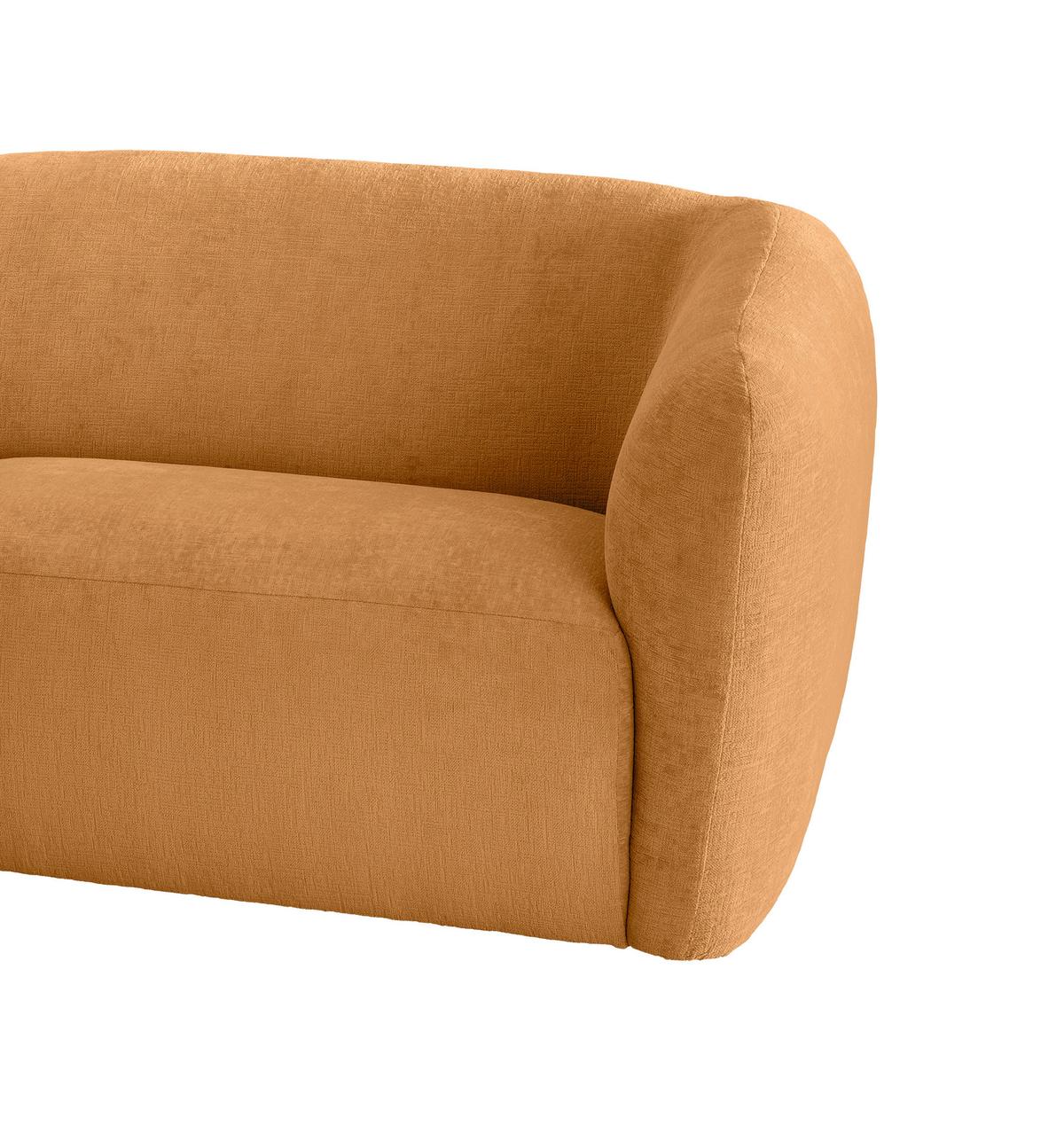 Ecksofa Jesi, Goldfarben S: 182x176 Cm - Goldfarben/Schwarz, MODERN, Textil (182/276cm) - Livetastic