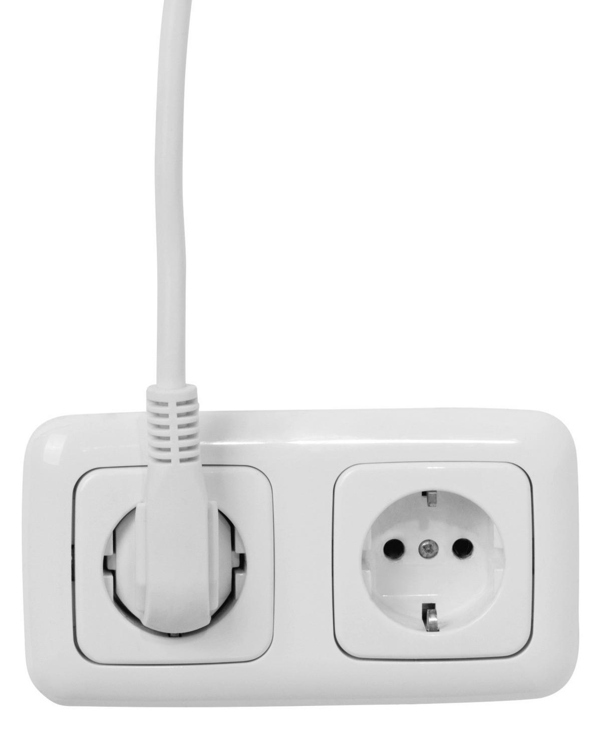KÜCHENARMATUR 3600W, Warm- und Kaltwasser - Chromfarben/Weiß, Basics, Kunststoff (36,5/15/6,5cm) - EASYMAXX