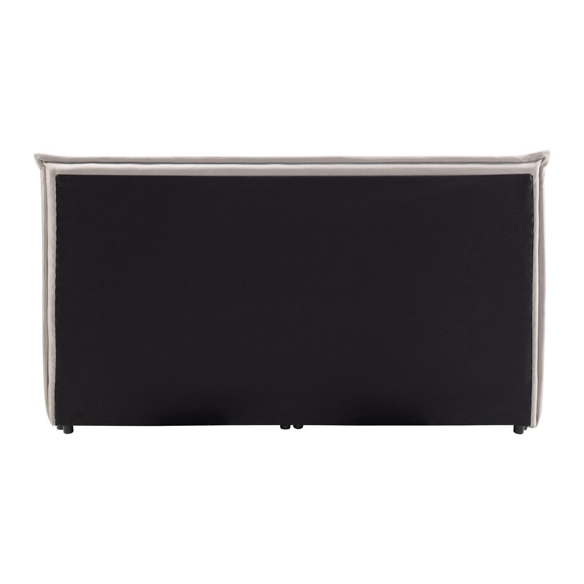 Posteľ boxspring s toperom, 200x200 cm, béžová - chrómová/béžová, Modern, kov/drevo (200/200cm) - Bessagi Home