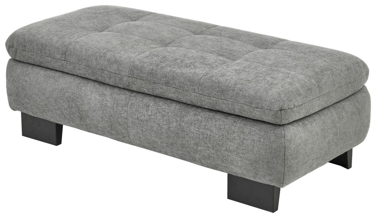 Výklopný taburet LANDO, šedá žinylka - šedá, Moderní (135/45/63cm) - Premium Living