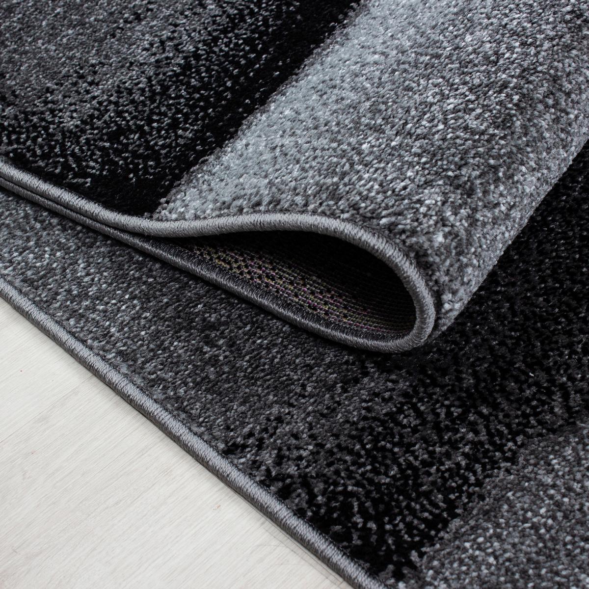 Tkaný koberec 80x150cm LUCCA - čierna, Trend, textil (80/150cm) - Novel