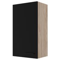Horná kuchynská skrinka CAPRI CAPRI H 50-89 - čierna/farba duba, Konventionell, kov/kompozitné drevo (50/89/32cm) - FlexWell