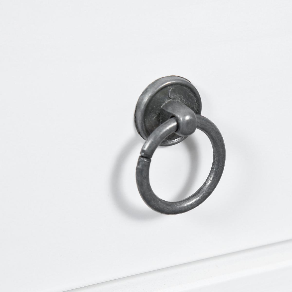 Couchtisch Holz Mit Glasplatte Und Laden Provence, Weiß - Weiß, MODERN, Glas/Holz (115/60/45cm) - Livetastic