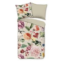 Wendebettwäsche Fiori Gelb Beige Ecru 135x200 cm - Ecru/Gelb, Natur, Textil (135/200cm)