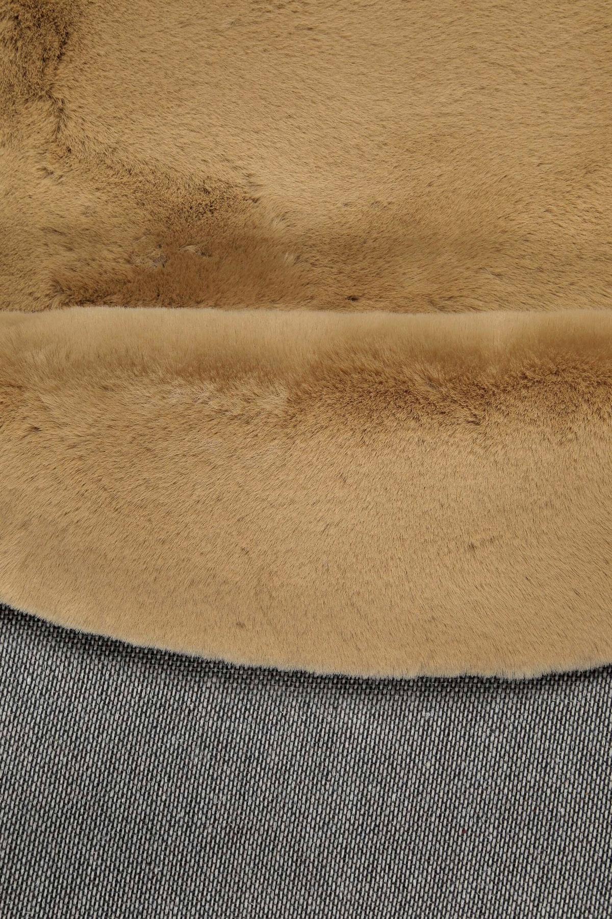 Hochflorteppich Beige, Ø: Ca. 100 Cm - Beige, KONVENTIONELL, Textil (100cm) - Esprit