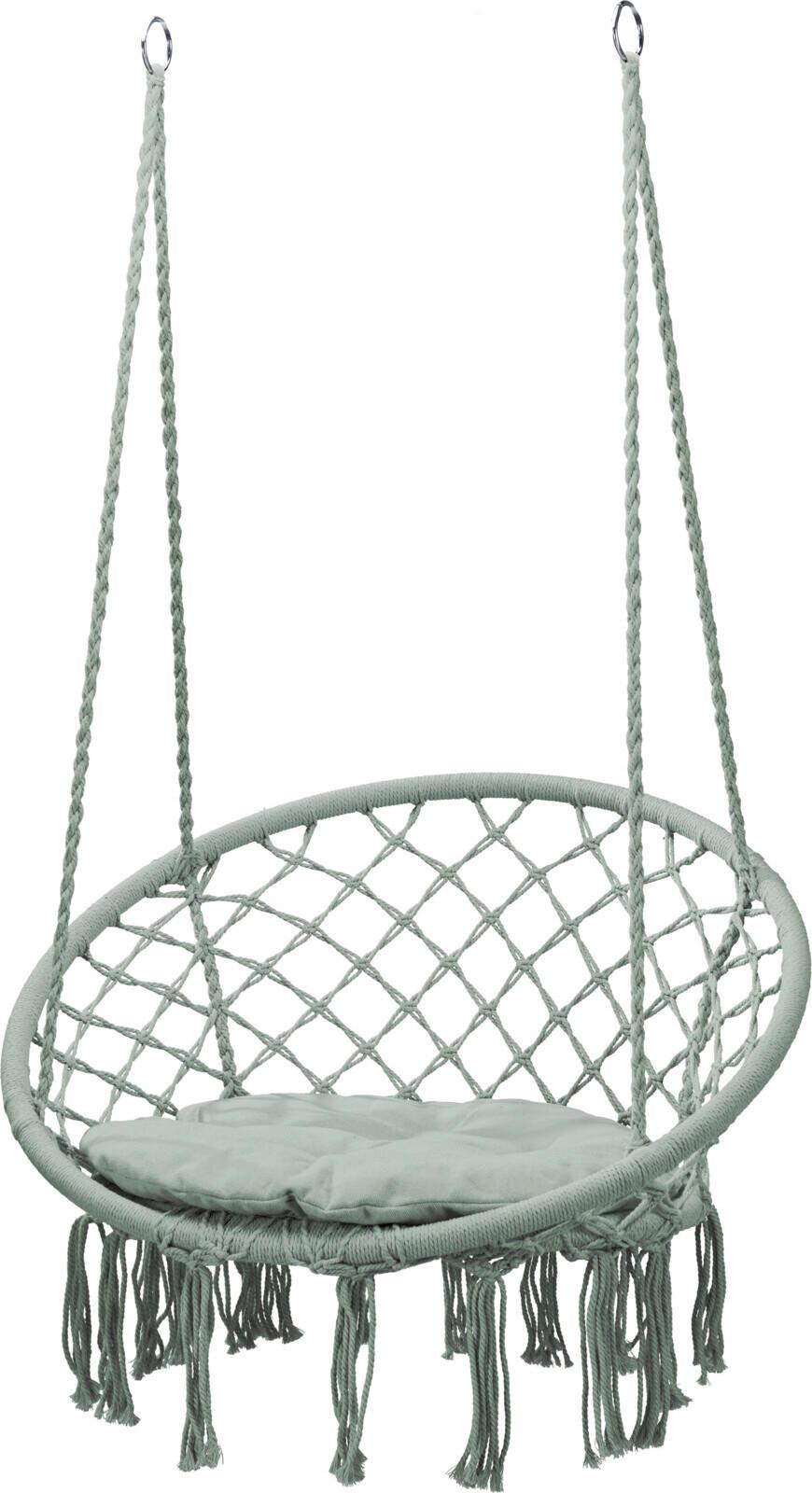 Hängesessel Grün - Grün, Basics, Textil/Metall (80/108cm)