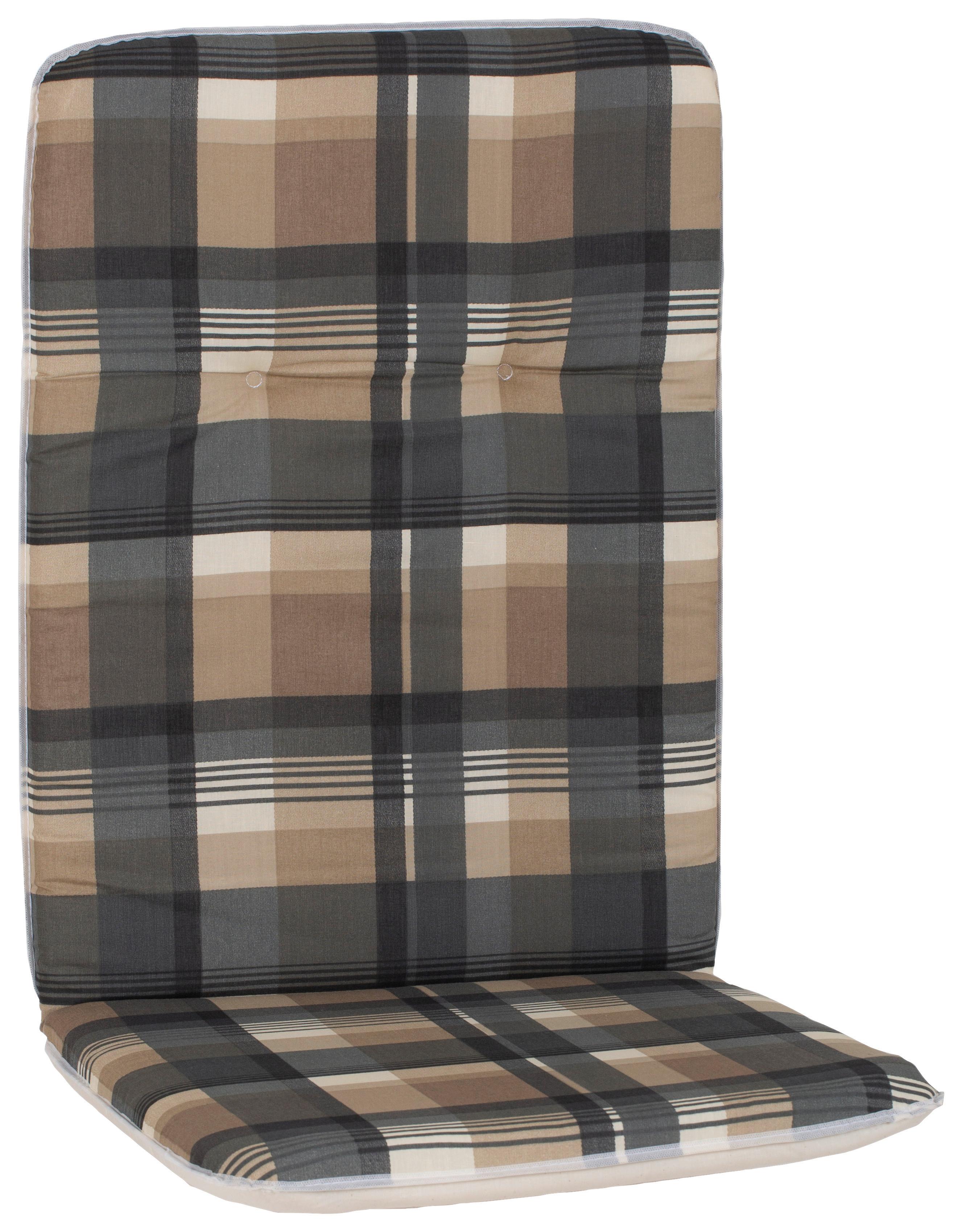 Hochlehner Wendeauflage Bali 114x47 cm Braun/Beige - Beige/Braun, Basics, Textil (114/47/5cm) - Beo