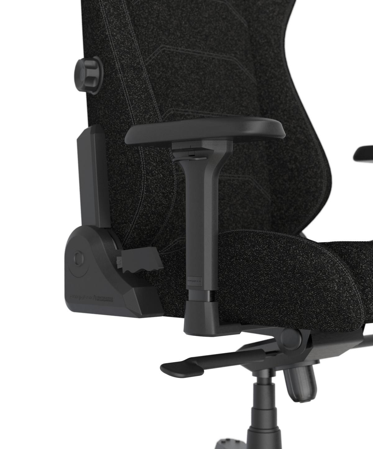 Gamingstuhl Master Schwarz B: 70cm - Schwarz, KONVENTIONELL, Textil/Metall (70/133/70cm) - Dxracer