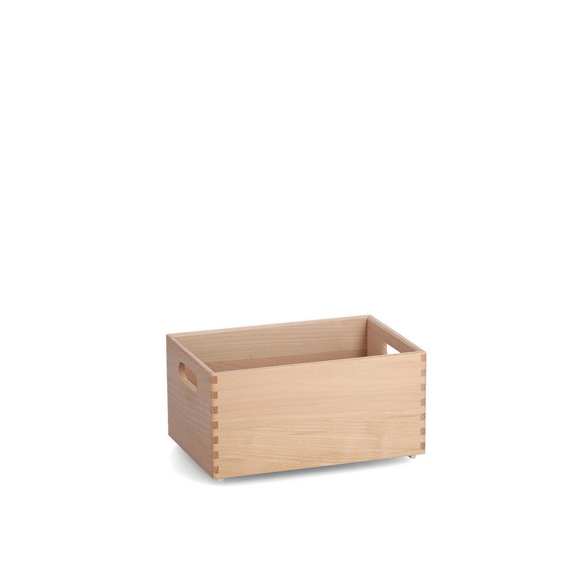 AUFBEWAHRUNGSBOXEN-SET Holz. BxL: ca. 30x20 cm - Naturfarben, Basics, Holz (30/20cm) - Zeller Present