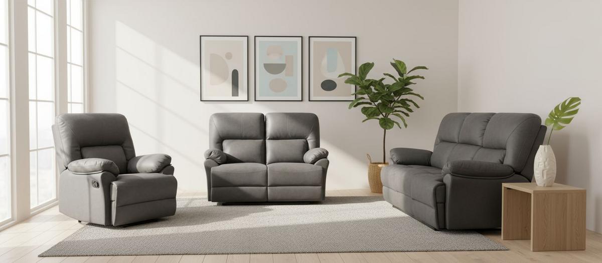 Relax Fotel Clara - szürke, Konventionell, textil (89/99.5/94cm) - Livetastic