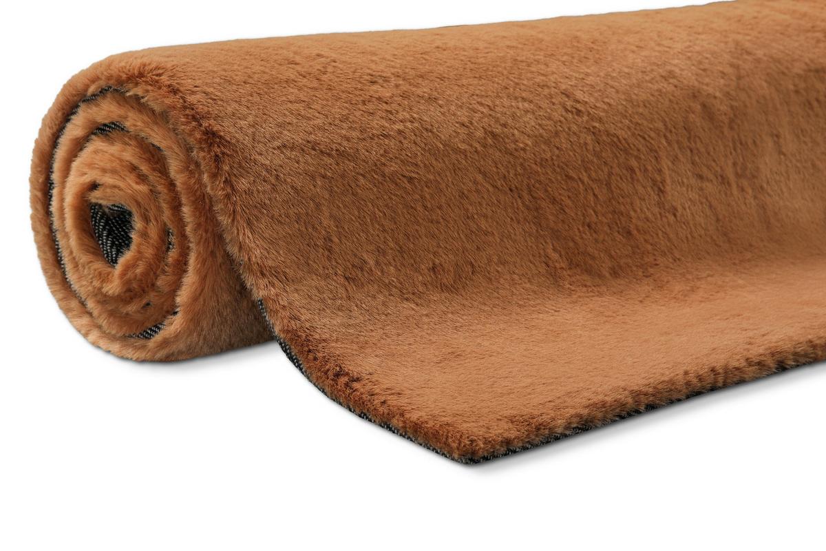 Hochflorteppich Alice Kupferfarben 70x140 - Kupferfarben, KONVENTIONELL, Textil (70/140cm) - Esprit