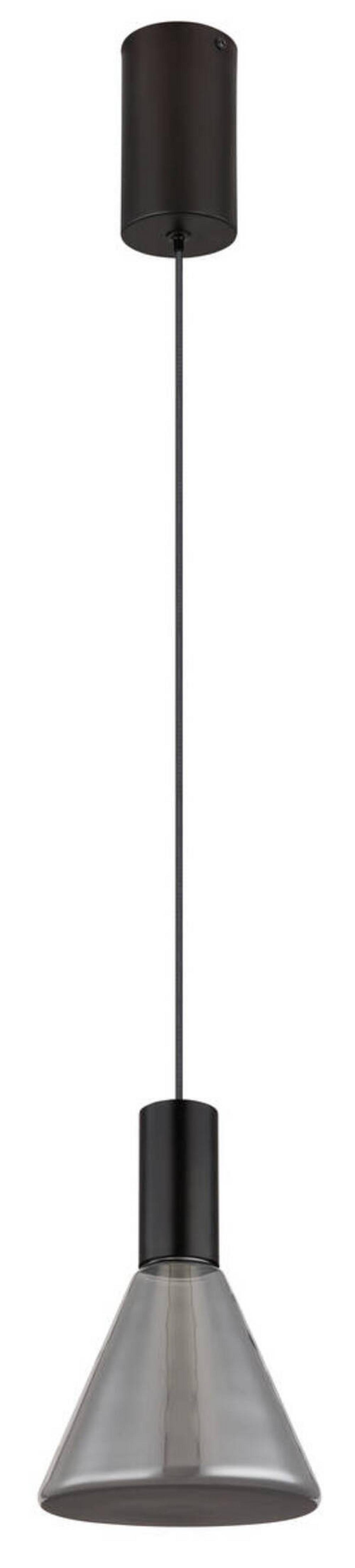 LED-Hängeleuchte 15741h1 - Schwarz, Design, Glas/Metall (17/150cm) - Globo