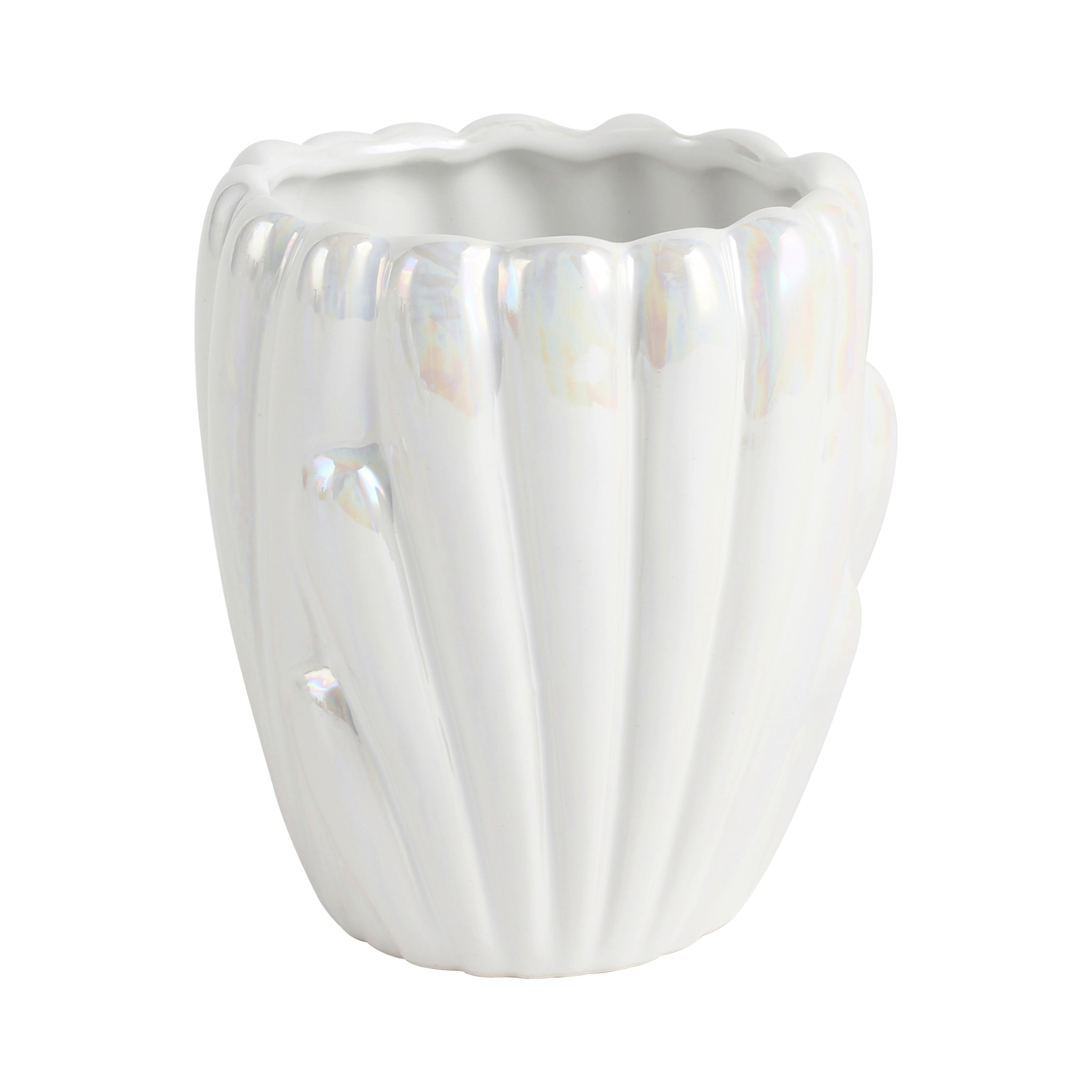 Pohár na zubné kefky ARIELLE - perleťová, Modern, keramika (9,2/9cm) - Mömax