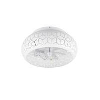 Deckenventilator Bidar Weiß Transparent D:50cm - Transparent/Weiß, LIFESTYLE, Kunststoff/Metall (50/22cm)