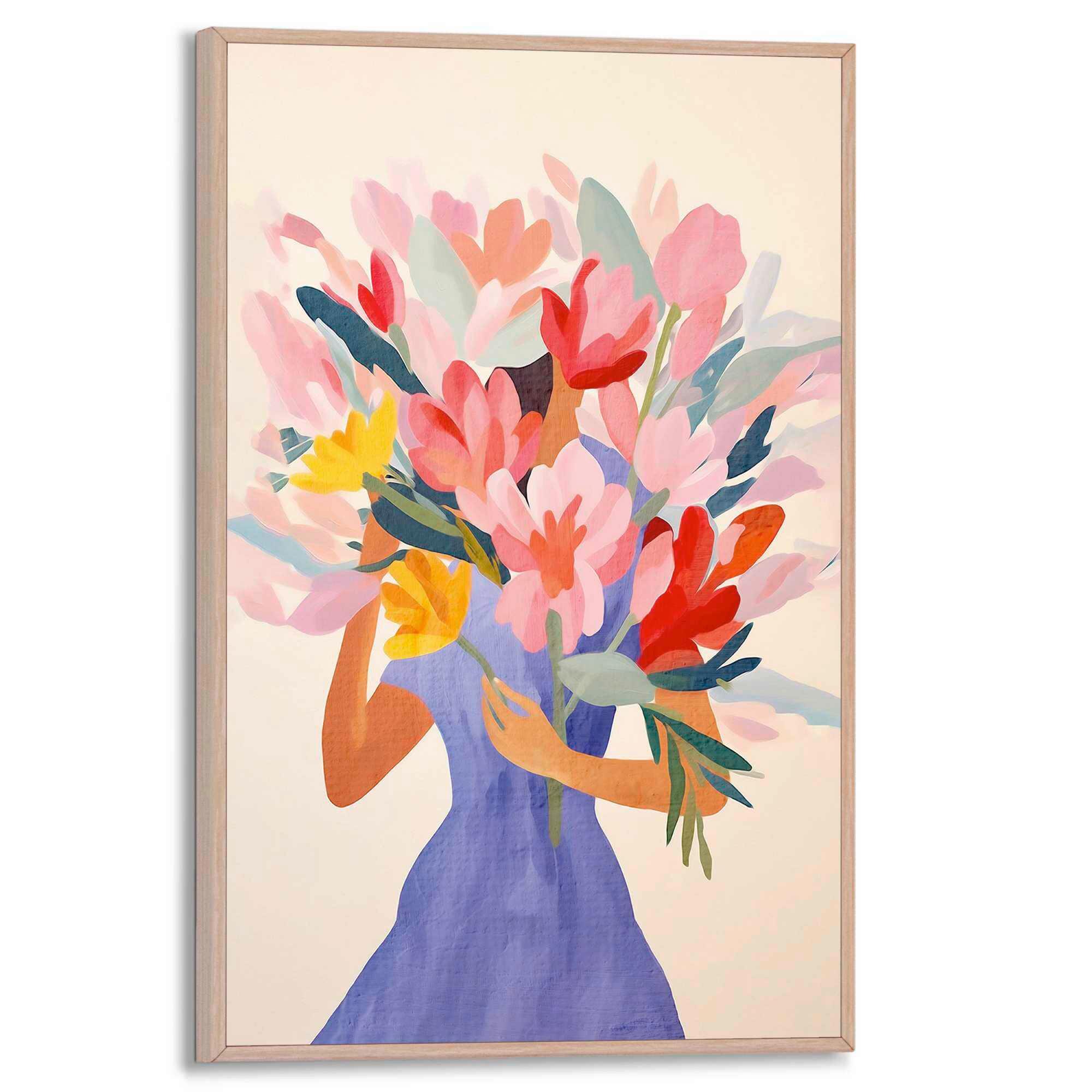 BILD Spring Girl 20x30 cm - Multicolor/Naturfarben, Trend, Holzwerkstoff (20/30cm) - Reinders!