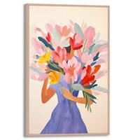 BILD Spring Girl 20x30 cm - Multicolor/Naturfarben, Trend, Holzwerkstoff (20/30cm) - Reinders!