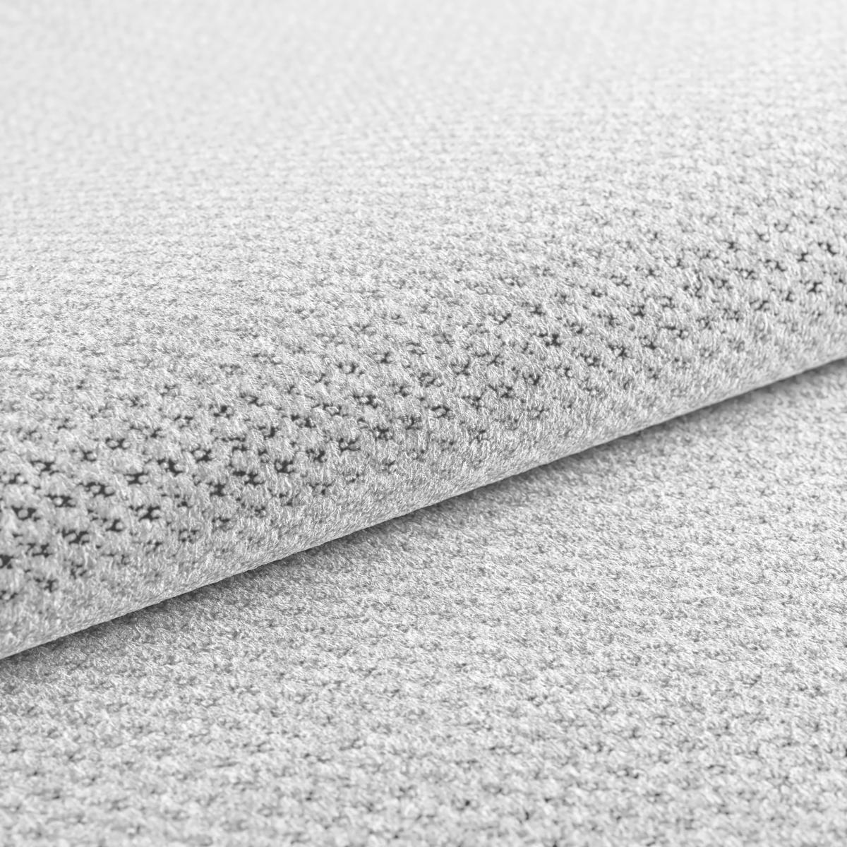 Bigsofa Bull Webstoff hellgrau, B: 248 cm - Grauweiß/Schwarz, Design, Textil (248/77-97/108cm) - Luca Bessoni