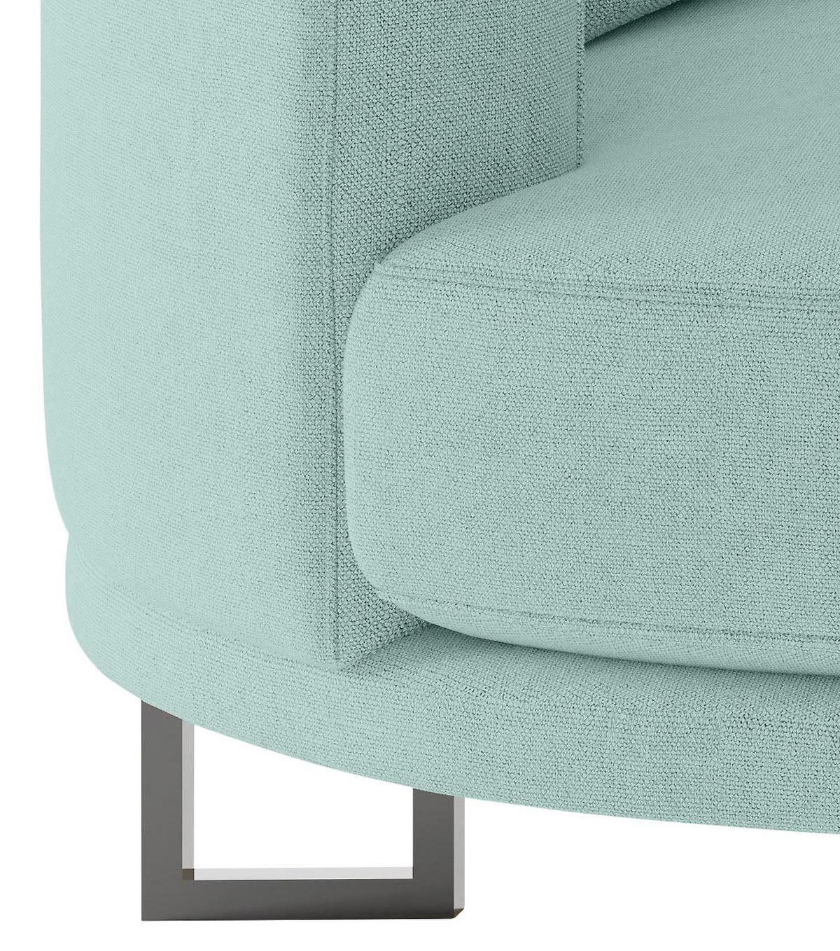 Bigsofa Natalia Türkis S: 150x283 Cm - Türkis/Schwarz, Design, Textil (150/283cm) - Livetastic