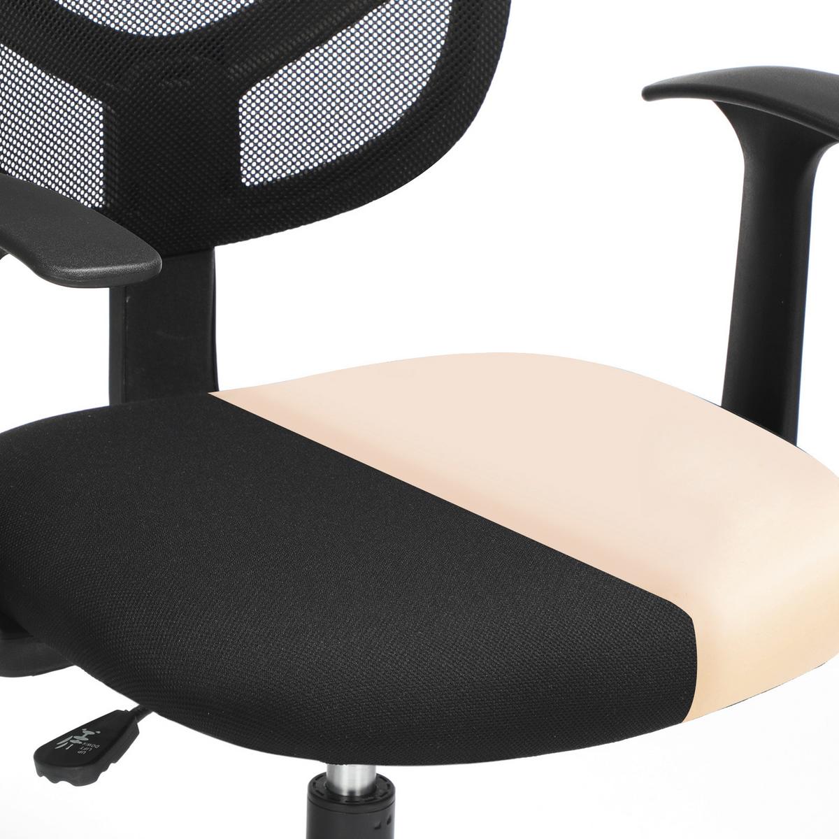 Drehstuhl Schwarz, Bis 120 Kg - Schwarz, Basics, Kunststoff/Textil (64/97-117/64cm) - Boxxx