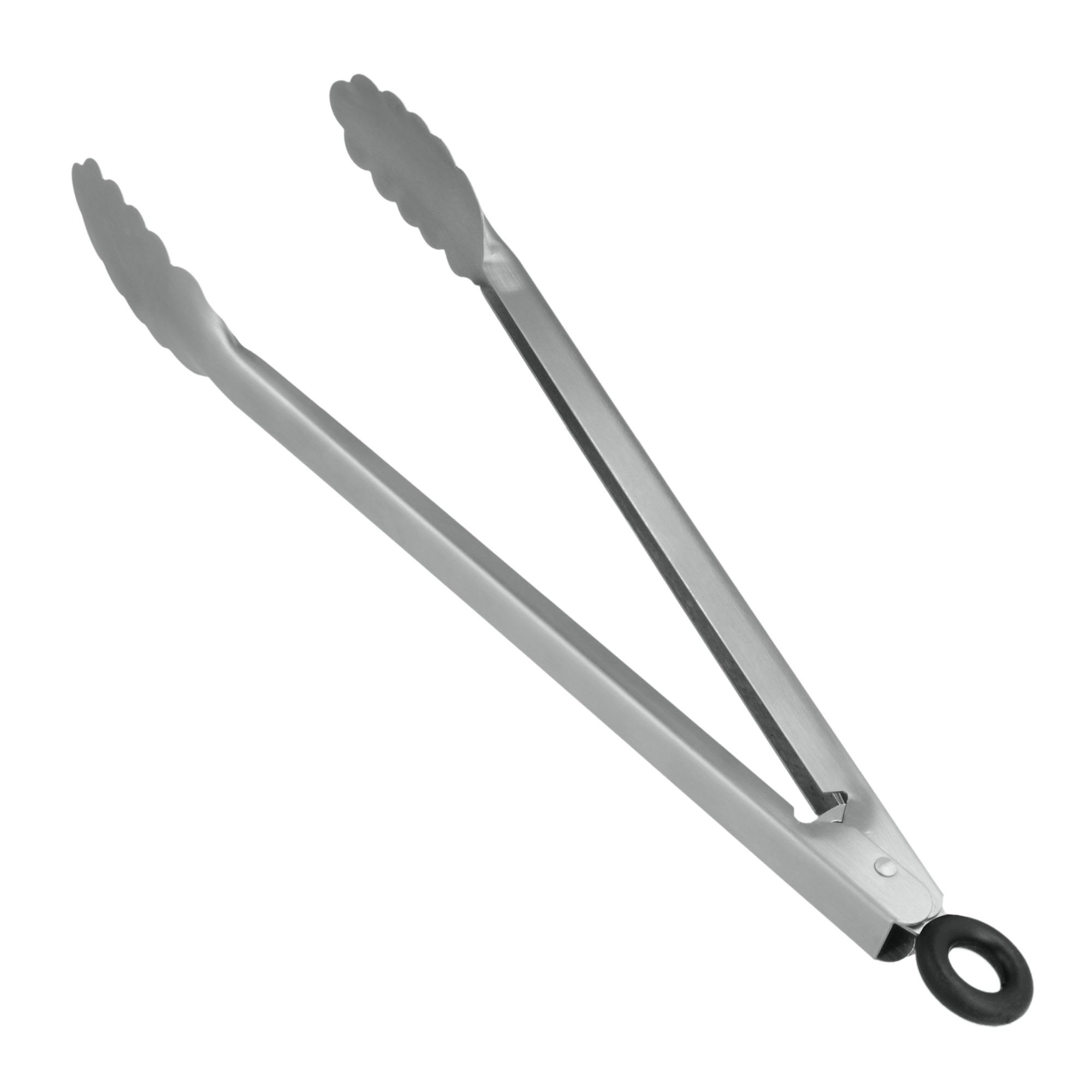 Grillzange Micha Chrom L: Ca. 34 Cm - Edelstahlfarben, Basics, Metall (34cm) - Metaltex