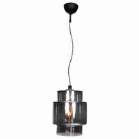 Hängeleuchte Ebbot H: 37 cm 1-Flammig, Rauchglas Anthrazit - Anthrazit, Design, Glas (27/37cm) - By Rydéns