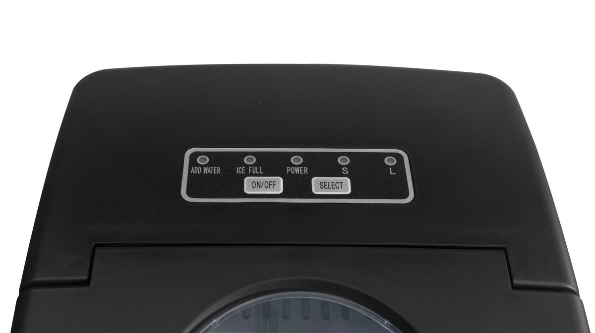 Eiswürfelmaschine Alice - Schwarz, MODERN, Kunststoff (22,2/29,4/29cm) - Bono