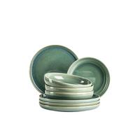 Tafelservice Elina Uno Hellgrün 8-teilig - Hellgrün, Basics, Keramik - Mäser