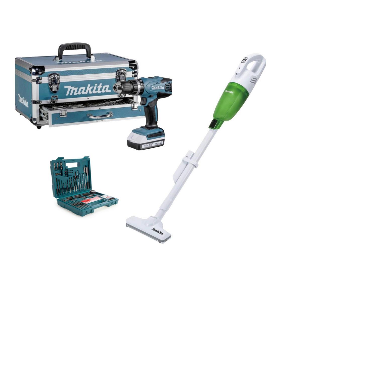 Makita Kombi SET 3-Teilig Schwarz, Hellblau, Hellgrün 30x55x52 cm