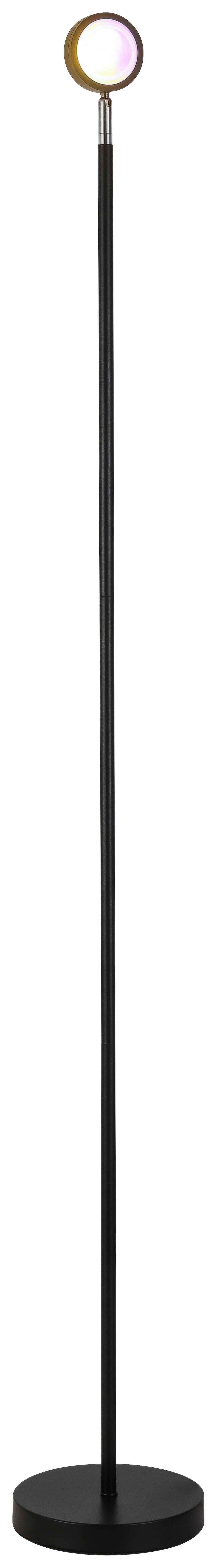 Stojací LED svítidlo Mavis, včet. LED 7W - černá, Moderní, kov (18/140cm) - Modern Living