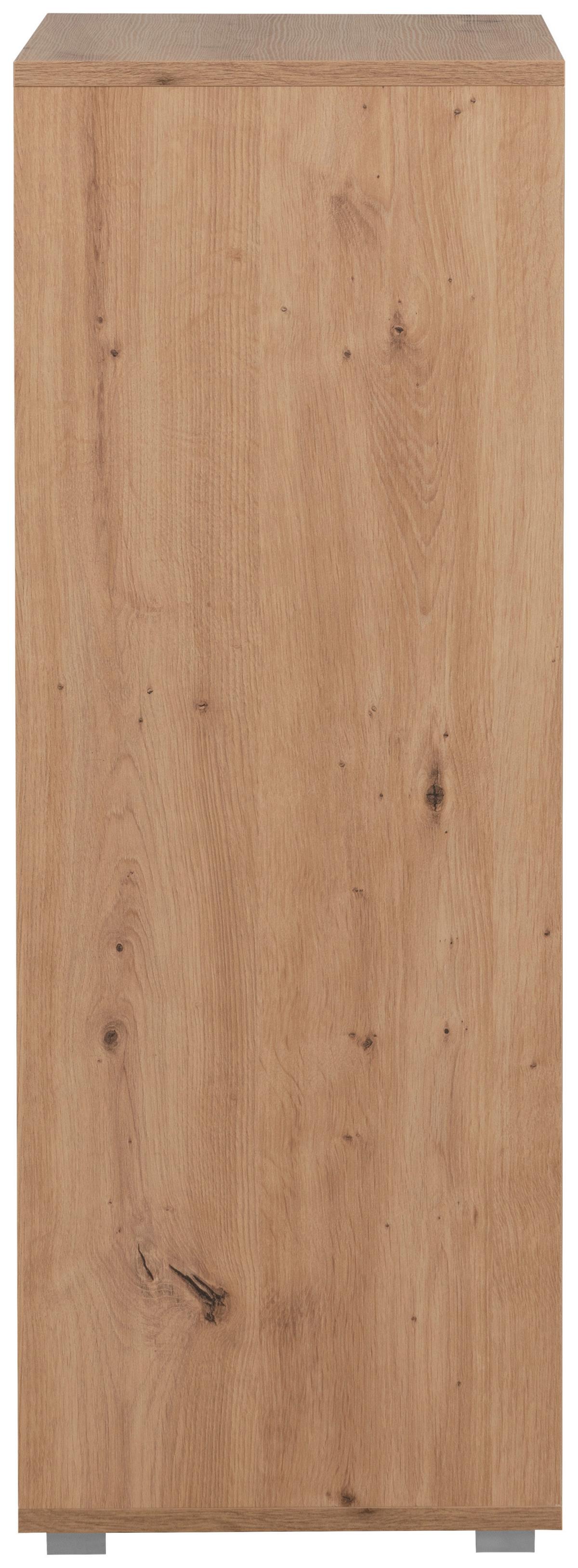 Regal Fyn 20a Eiche Artisan B: 46 Cm - Alufarben/Eiche Artisan, Design, Holzwerkstoff (46/96,5/33,5cm) - MID.YOU