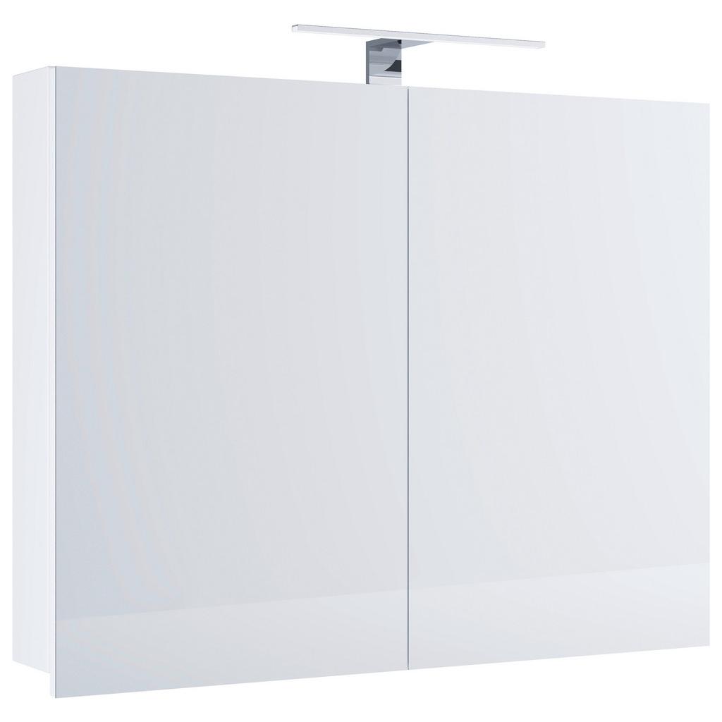 Spiegelschrank Badinos mit LED Weiß BHT: ca. 80x59,2x12 cm