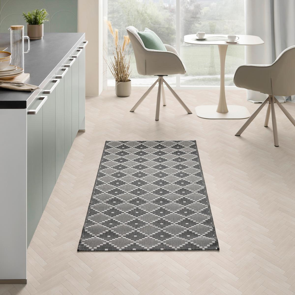 KOBEREC TKANÝ NA PLOCHO Phoenix 2, 80/200cm - šedá/antracitová, Moderní, textil (80/200cm) - Modern Living