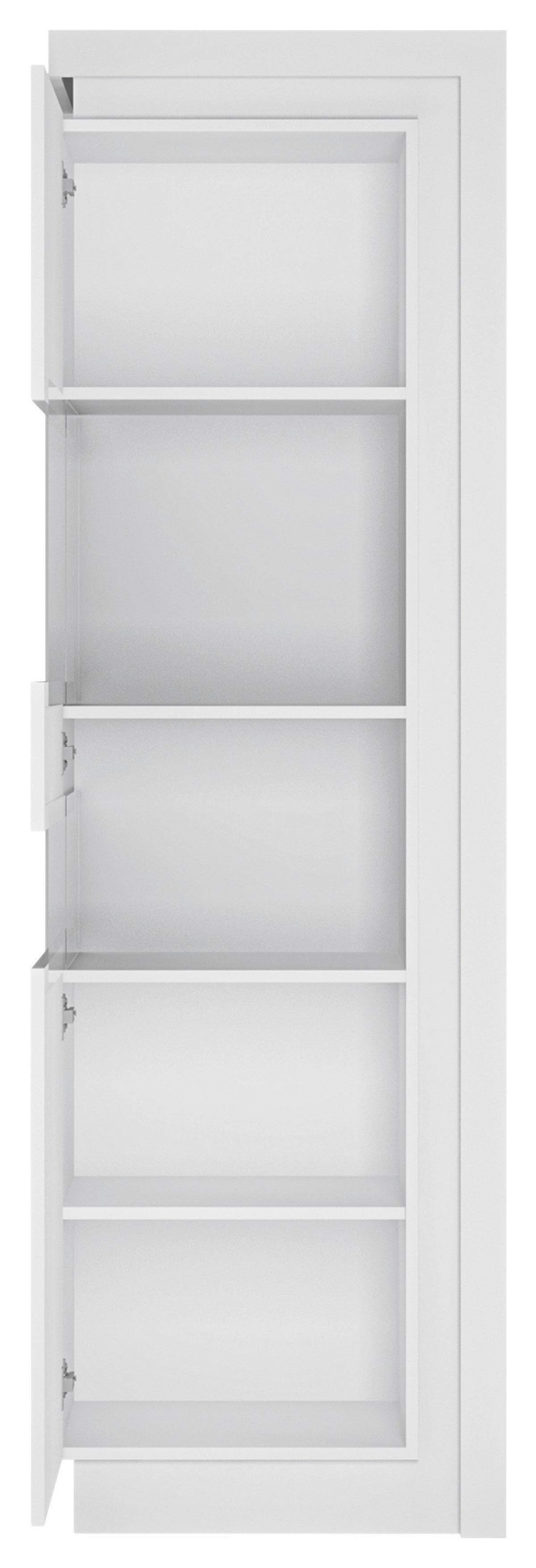 Vitrine Lyon - Schwarz, Trend, Glas/Holzwerkstoff (59,7/198/42cm) - Hom`in