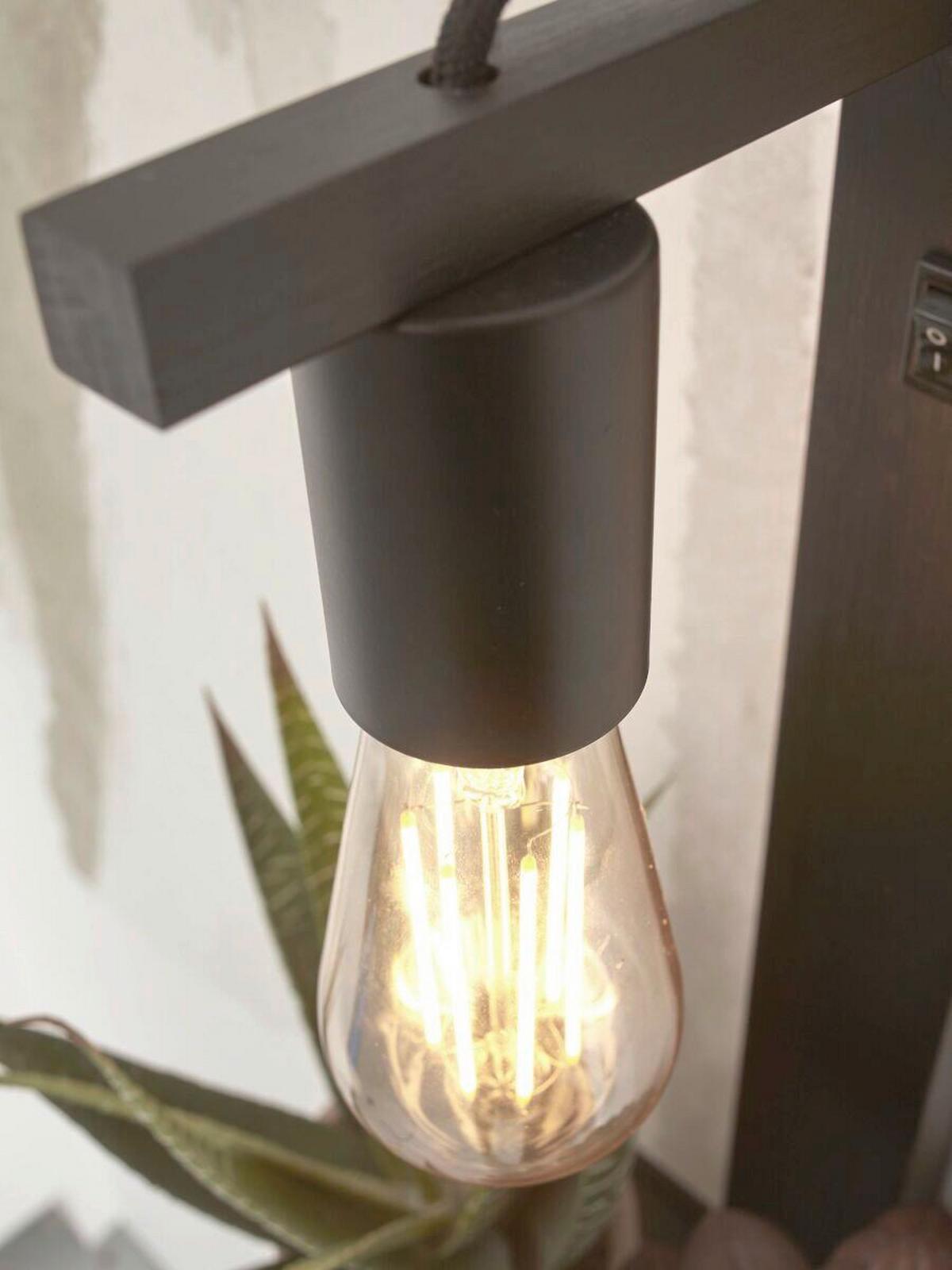 Wandleuchte Flores/W52/B - Schwarz, Trend (30/18/52cm) - Good & Mojo
