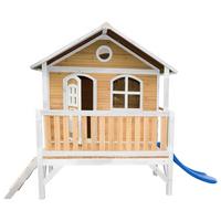 Spielhaus A030.040.31 - Rot/Braun, KONVENTIONELL, Holz/Kunststoff (349/233/212cm) - Ambia Garden