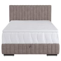 Box-ágy Beetle 120/200 Cm - szürke, Modern, faalapú anyag/textil (120/200cm)