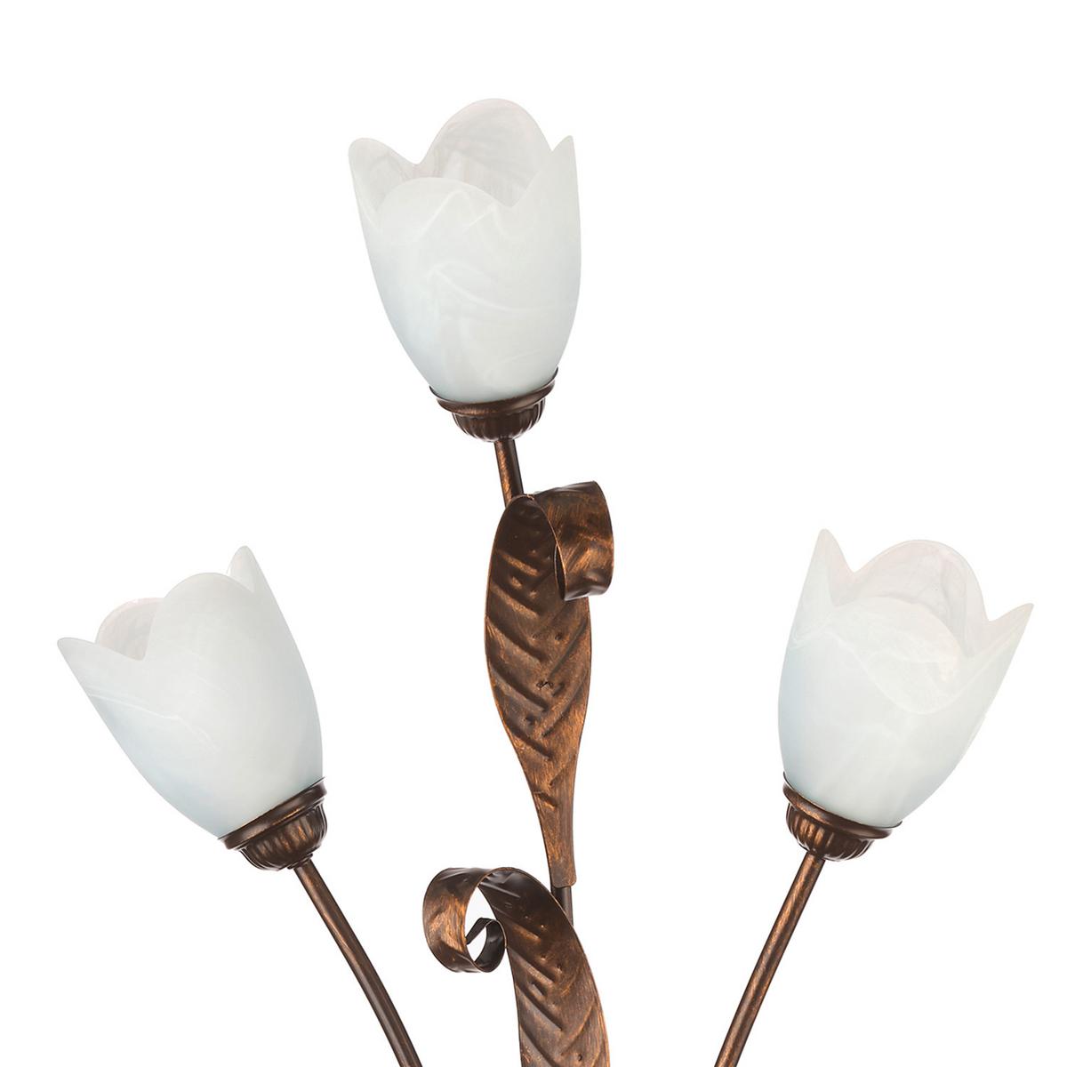 Deckenleuchte 4240/Pl6 - Bronzefarben, KONVENTIONELL, Glas/Metall (40/110cm)