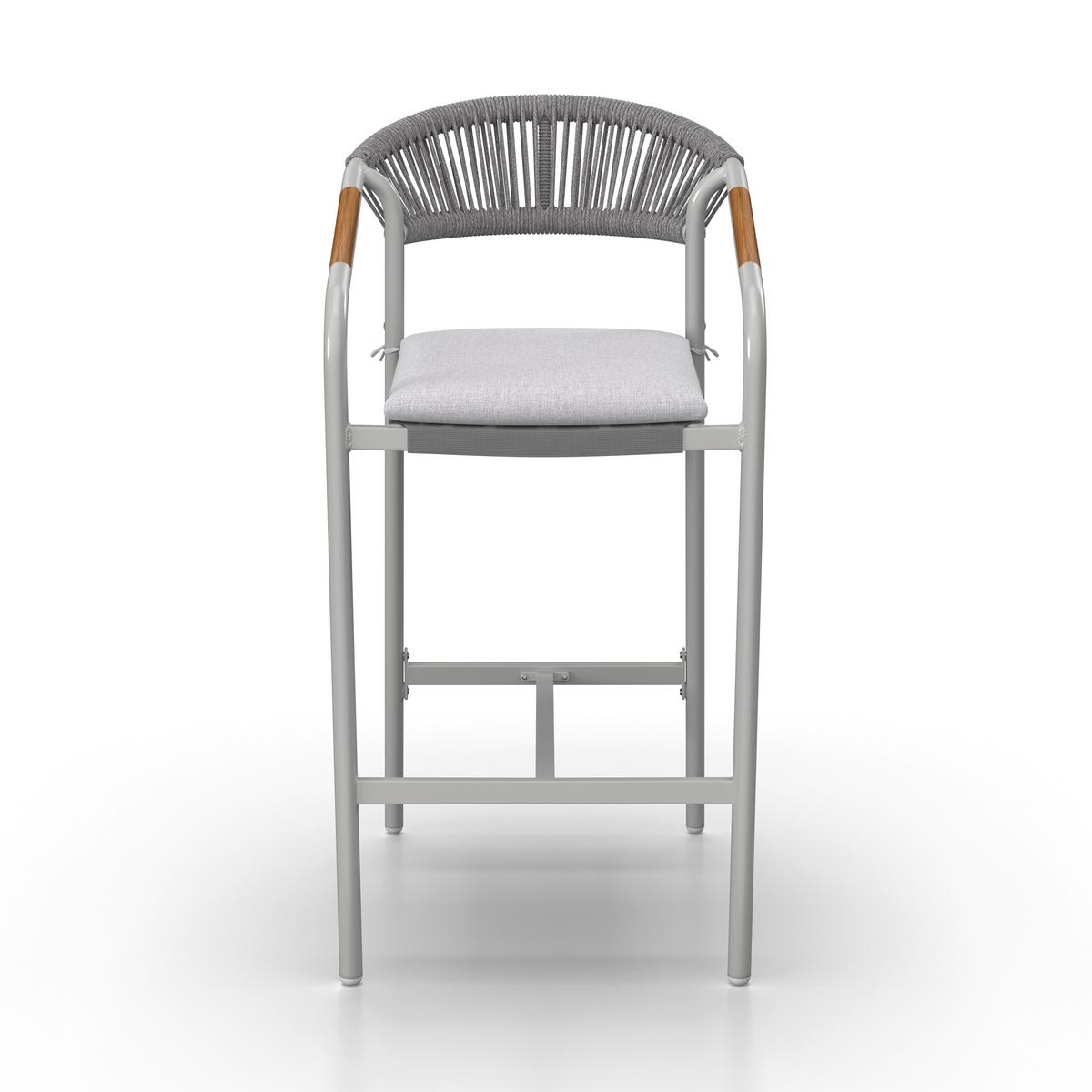 ZAHRADNÍ BAROVÁ SADA ALLONSO - světle šedá/přírodní barvy, Moderní, kov/textil - Bessagi Garden