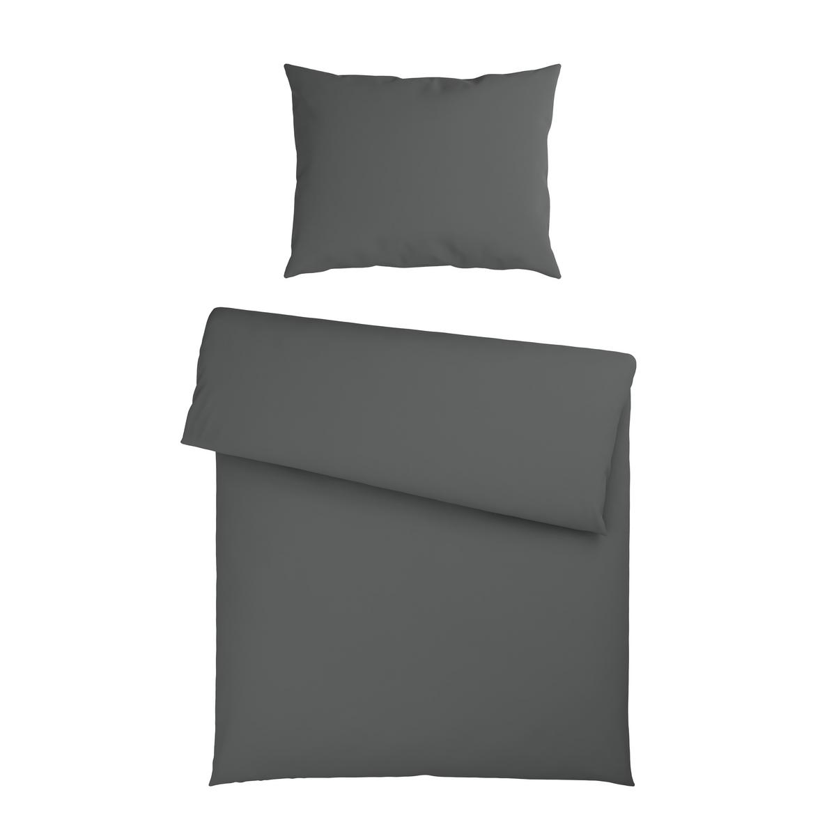 BETTWÄSCHE OLIVA - Dunkelgrau, MODERN, Textil - Luca Bessoni