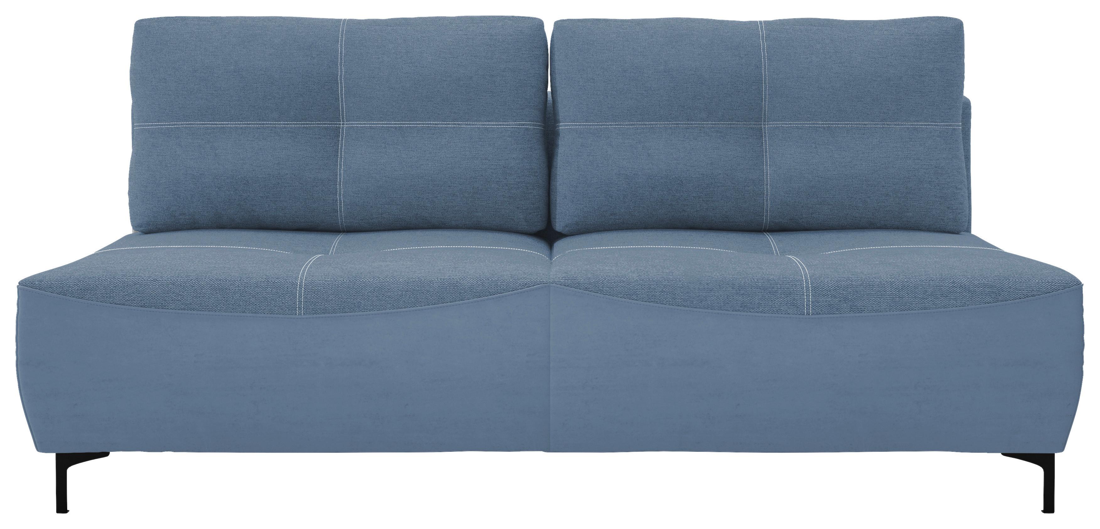 2-sitzer-sofa Mit Schlaffunktion Wendy B: 197 Cm - Blau/Schwarz, Design, Textil (197/94/96cm) - MID.YOU