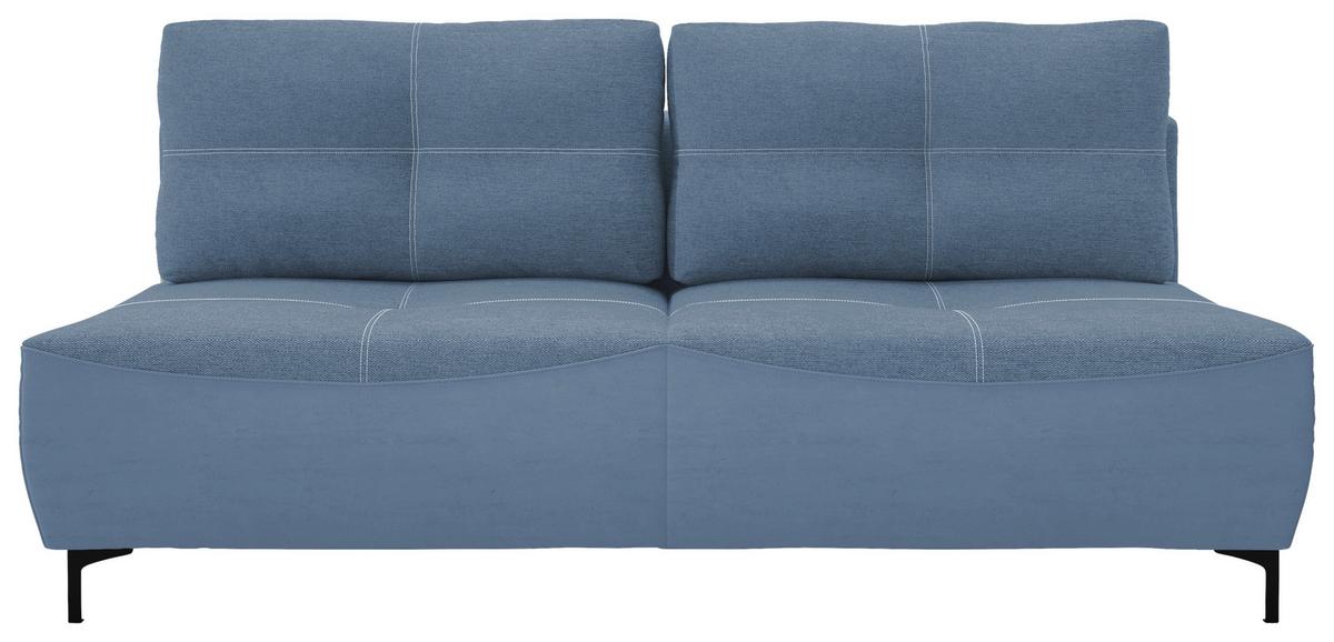 2-sitzer-sofa Mit Schlaffunktion Wendy B: 197 Cm - Blau/Schwarz, Design, Textil (197/94/96cm) - MID.YOU