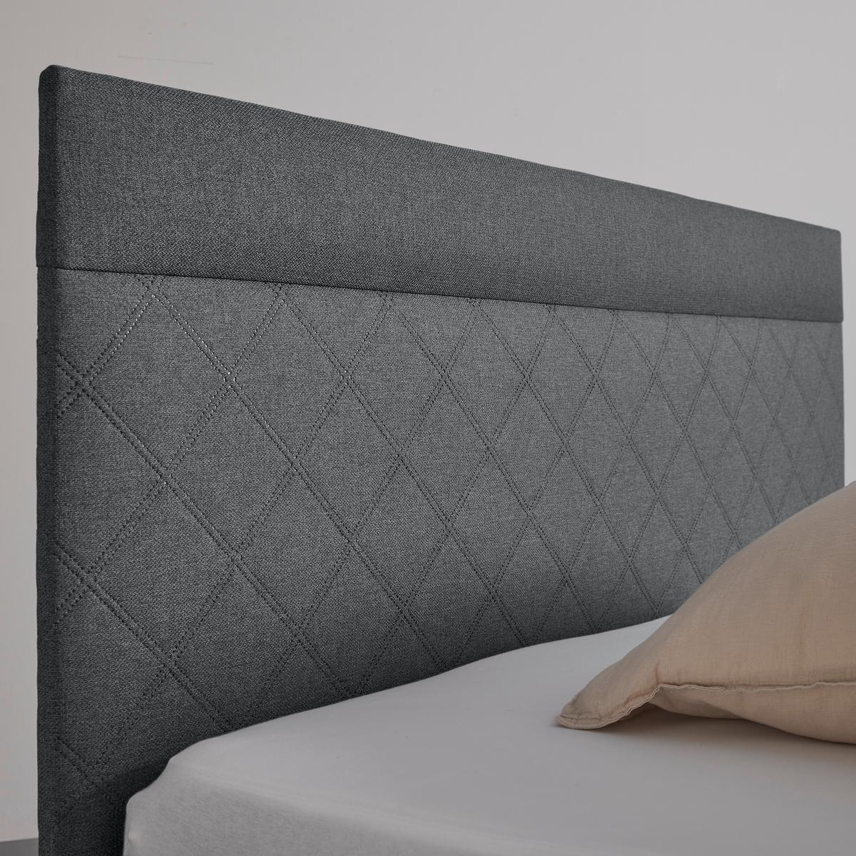 Boxspring postel ROSA, 140x200 cm, antracitová - tmavě šedá/antracitová, Moderní, dřevo/kompozitní dřevo (140/200cm) - Bessagi Home
